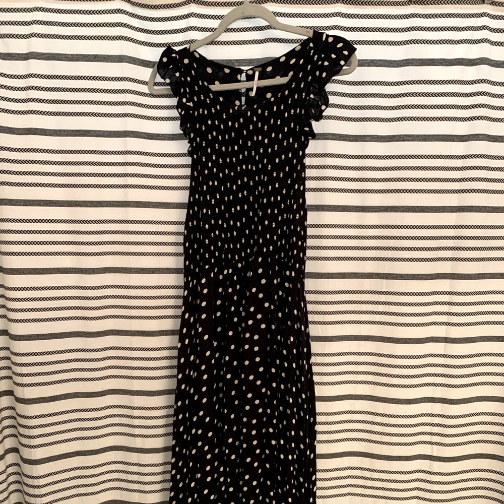 Free People Chambray Butterflies Midi Dress